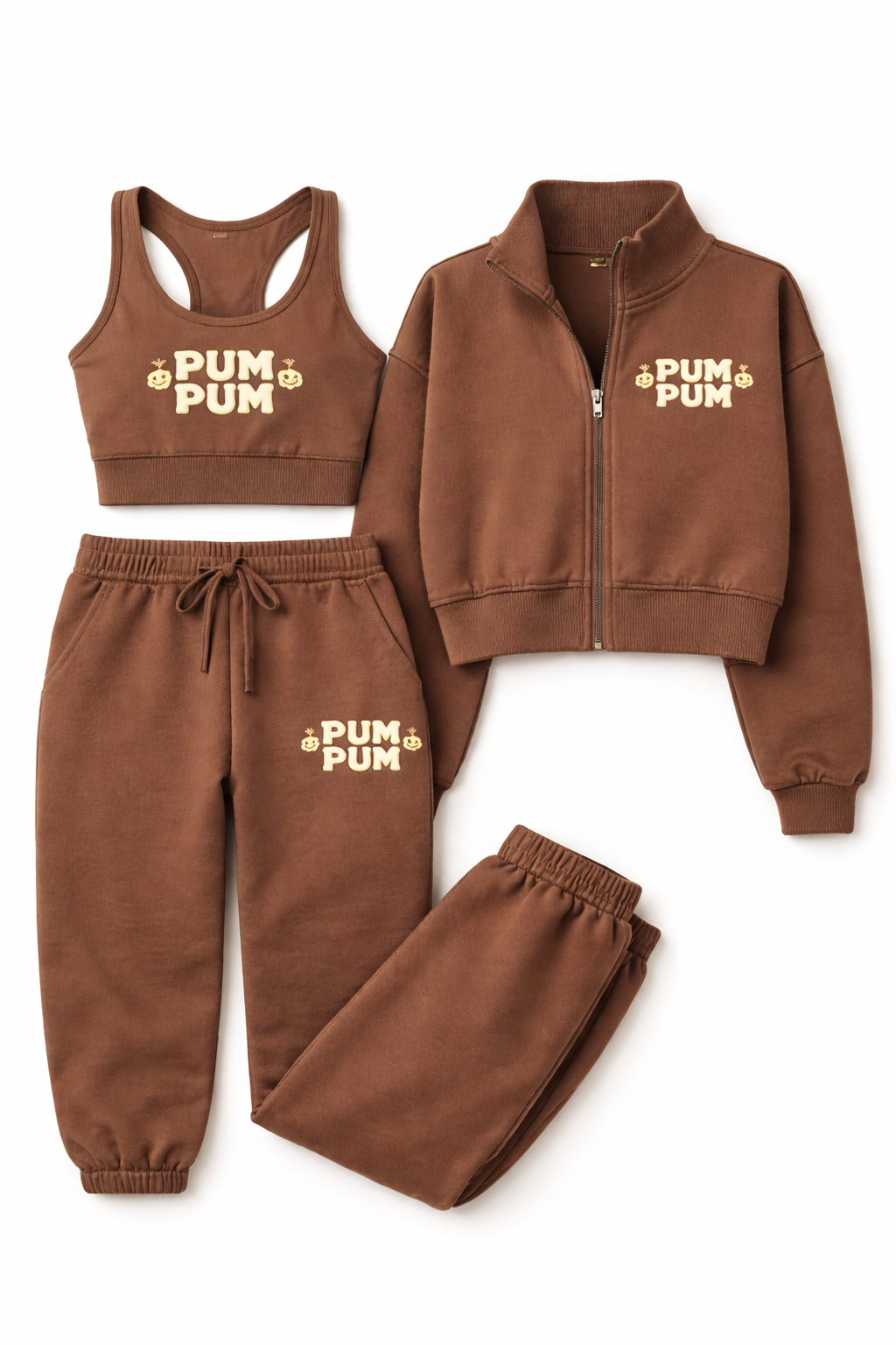 Three piece pump lounge wear